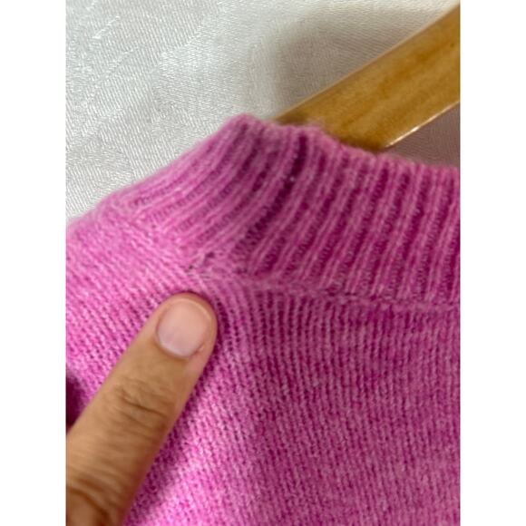 Loft Sweater XL Lot of 2 Tan Weekend Pink Ruffle Knit - Picture 7 of 12